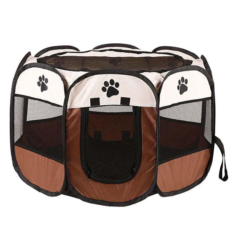 Foldable pet kennel | cat dog tent | pet delivery room | octagonal pet cage | breathable pet fence | portable pet tent | claw-resistant kennel | indoor outdoor pet cage | lightweight pet shelter